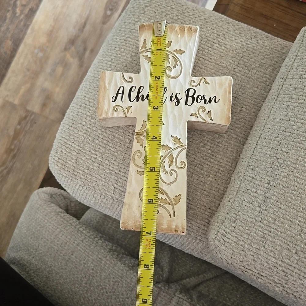 Burton Cream and Gold Decorative Cross So Pretty 😍✝️⛪️🎄